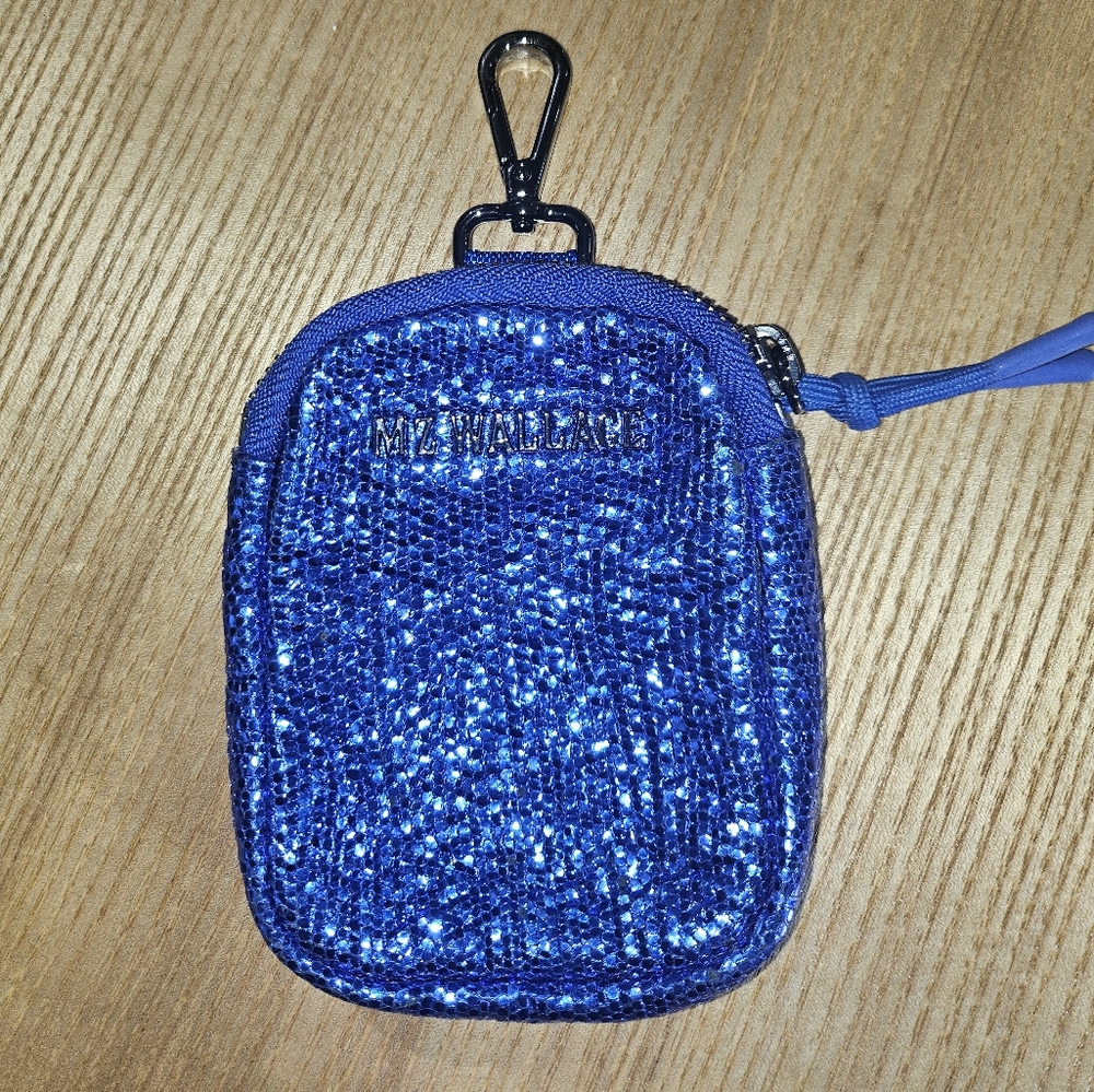 MZ Wallace Blue Sparkly Pouch